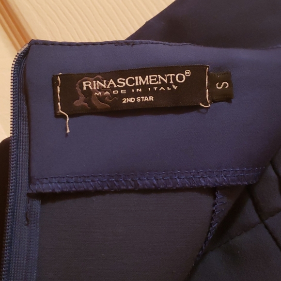 Navy Blue Tube Top Dress - Picture 4 of 4